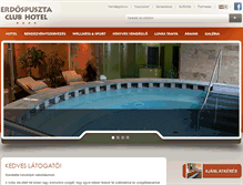 Tablet Screenshot of erdospuszta-clubhotel.hu
